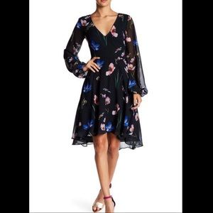 Betsey Johnson Floral Chiffon Fit and Flar…
